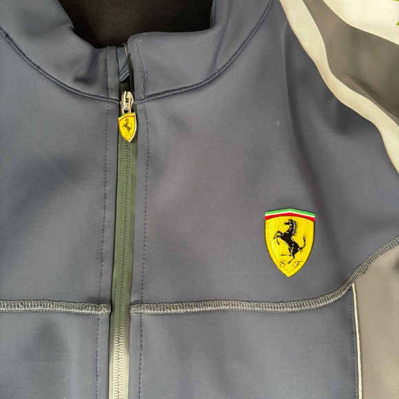 Ferrari Soft Shell Performance Jacket Limited Edition Blue & Grey - Picture 4 of 12